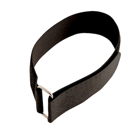 Vestil Back-to-Back Strap, No Adhesive, 16 in, 1-1/4 in W, Black, 25 PK STRAPA-16